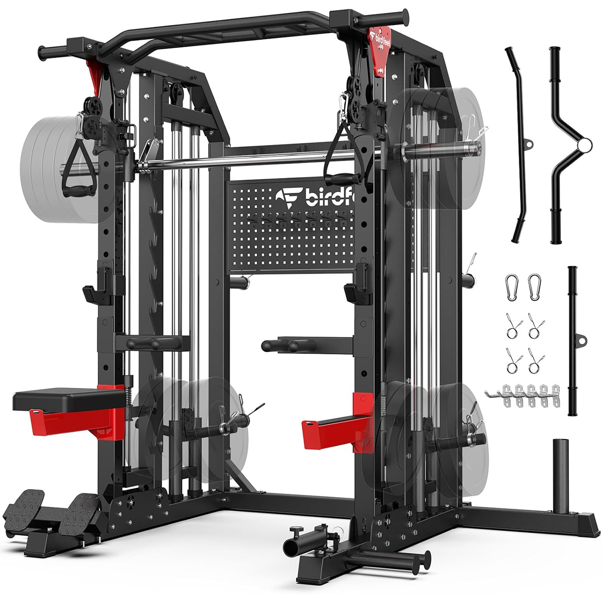 Home Gym Rack With Cables - بووبو باور كيج متعدد الوظائف بقدرة