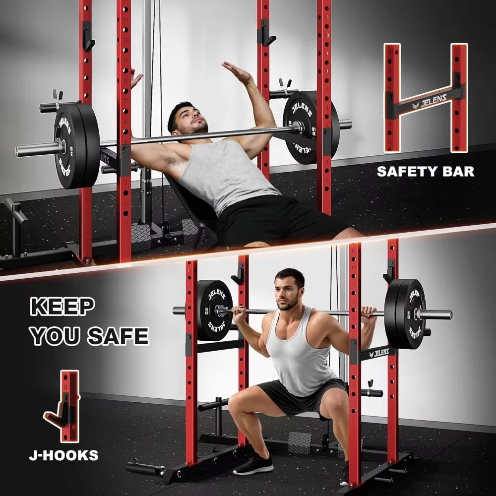 S21 Power Cage رف متعدد الوظائ - مراجعة Home Gym Rack With Cables وسعره