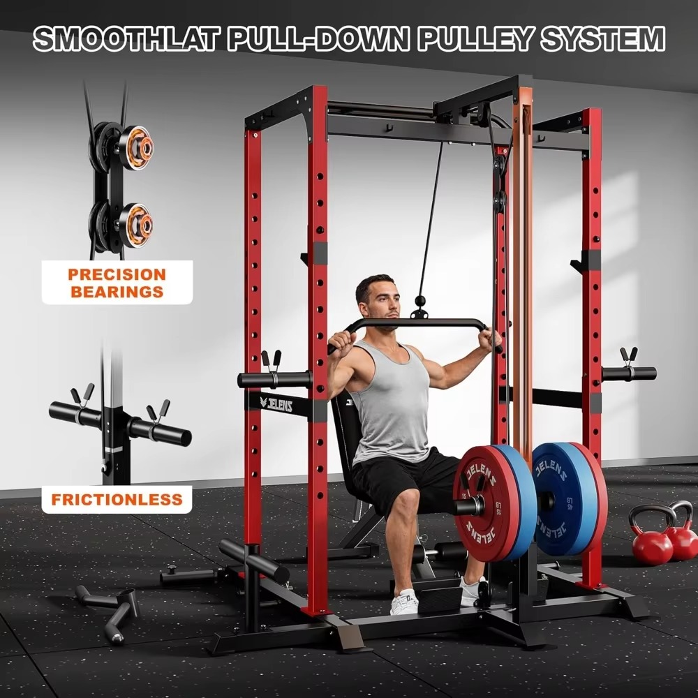 S21 Power Cage رف متعدد الوظائ - مراجعة Home Gym Rack With Cables وسعره