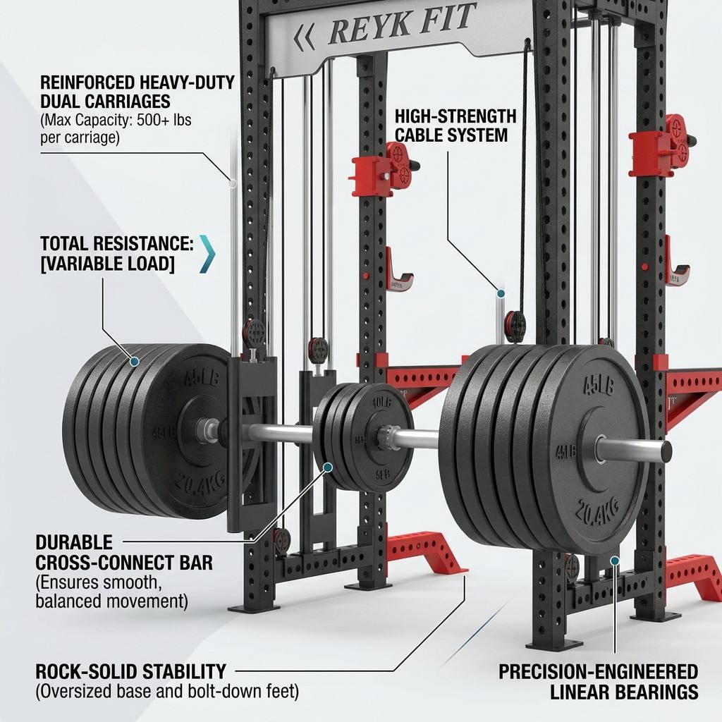 جهاز تدريب وظيفي احترافي قابل  - مراجعة Home Gym Rack With Cables وسعره