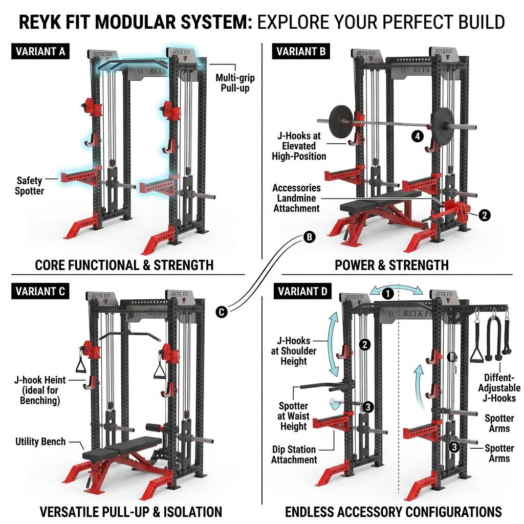 جهاز تدريب وظيفي احترافي قابل  - مراجعة Home Gym Rack With Cables وسعره