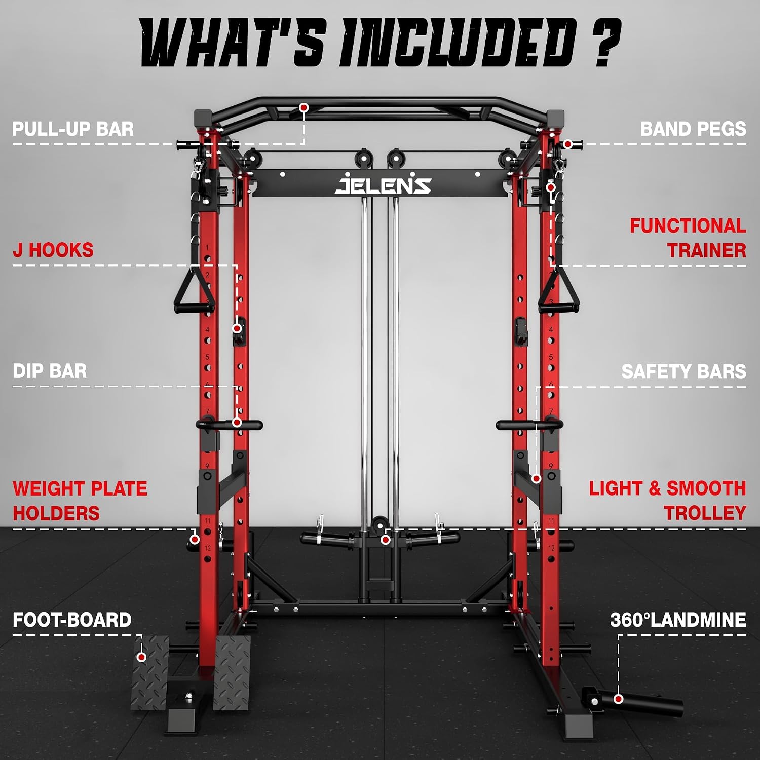 نظام تمارين القوة المنزلي مع ق - مراجعة Home Gym Rack With Cables وسعره