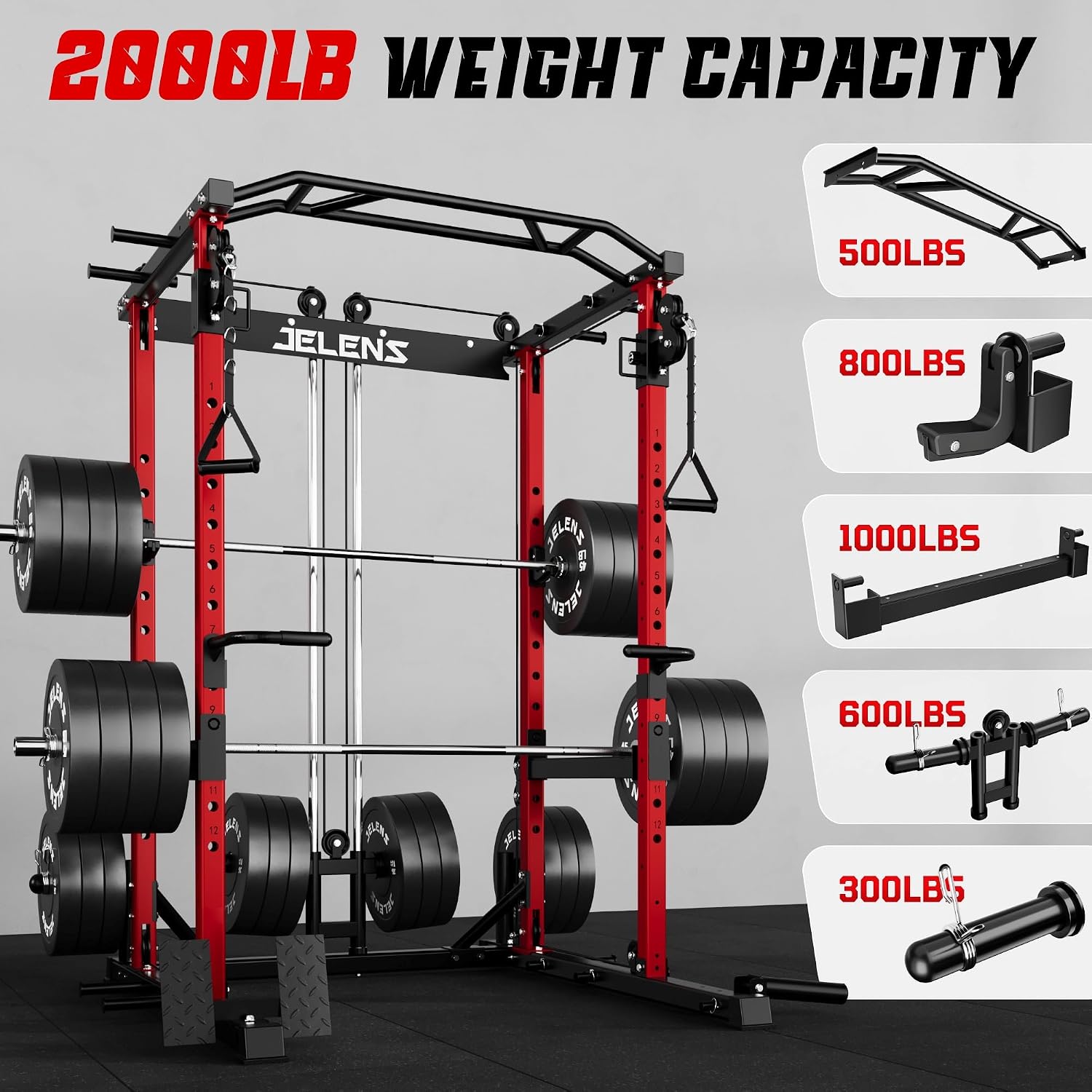 نظام تمارين القوة المنزلي مع ق - مراجعة Home Gym Rack With Cables وسعره