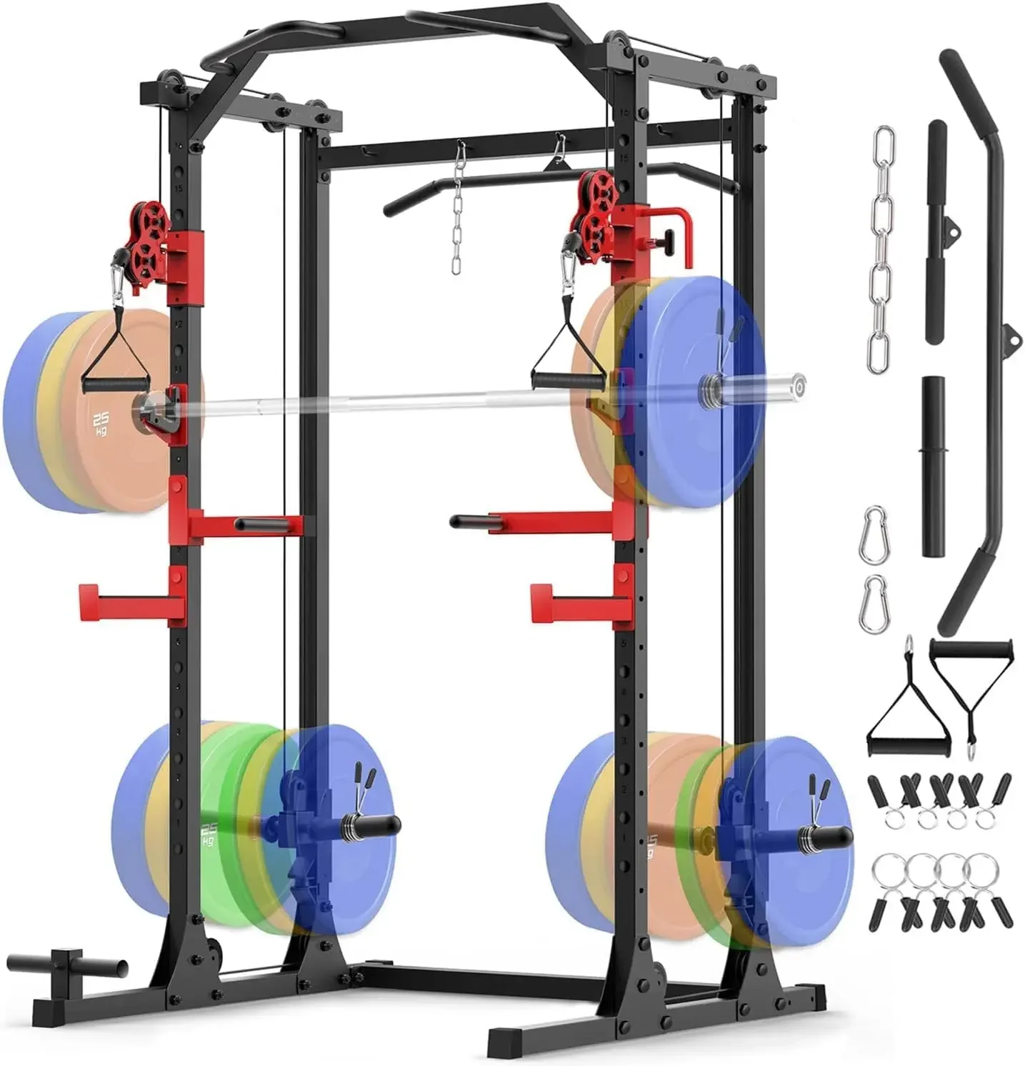 قفص تمارين رياضية منزلي 2.0 PR - مراجعة Home Gym Rack With Cables وسعره