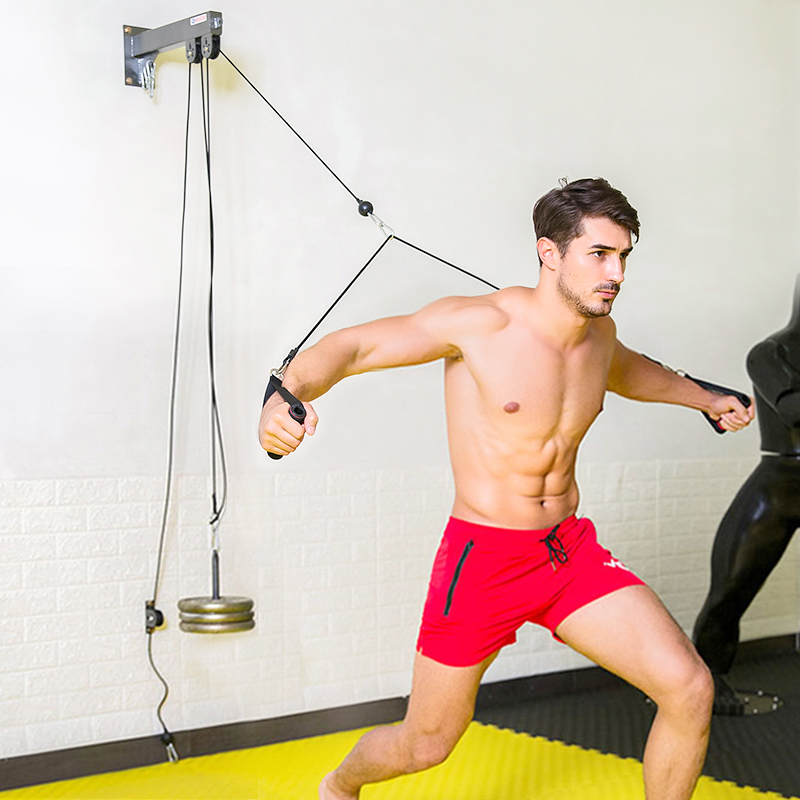 نظام بكرات عالمي يمكنك تركيبه  - مراجعة Home Gym Equipment Set وسعره