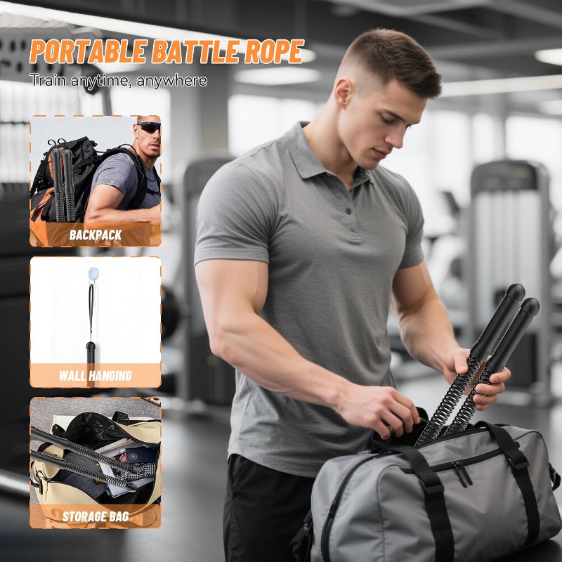 حبل قتالي لاسلكي للتمارين المت - مراجعة Home Gym Equipment Set وسعره